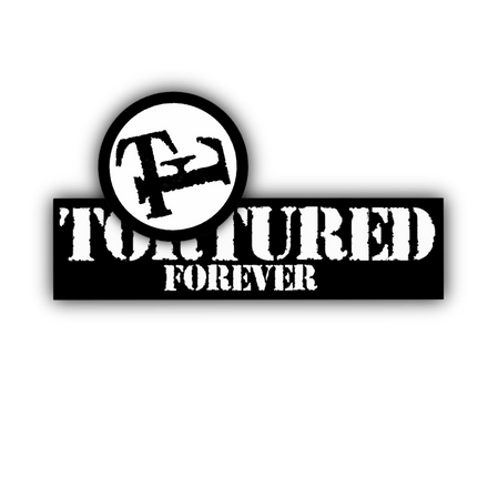 Tortured Forever Dual Sticker Pack (Black & White)